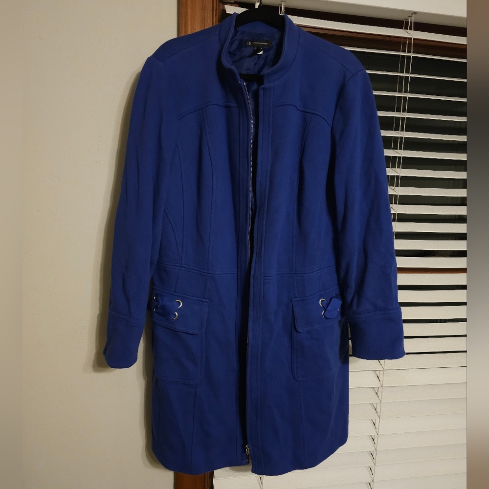 International Concepts Blue Long Coat